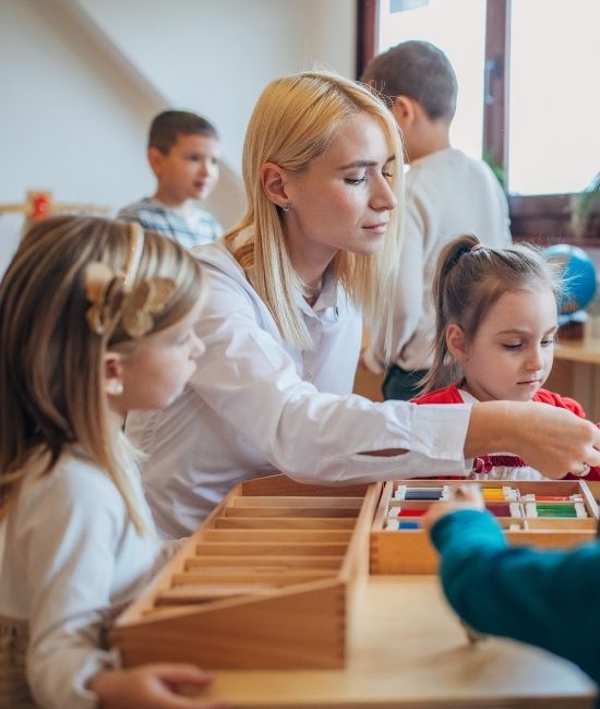 Staff maintaining a safe environment for children
