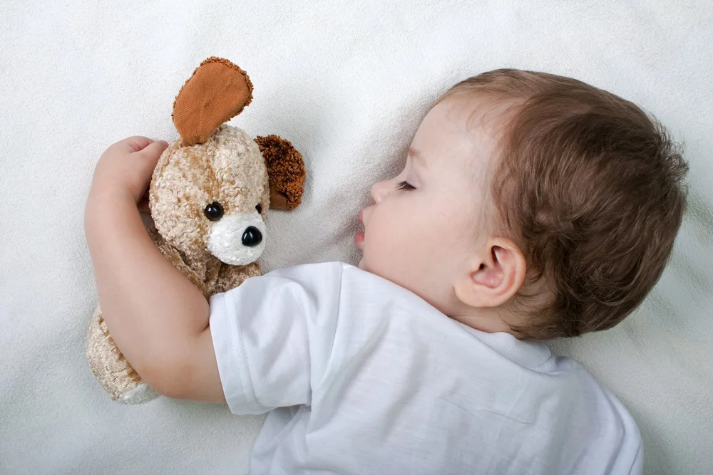 Baby sleeping at child Preschool